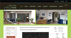 Desktop Screenshot of nuerburgring-hotel.de