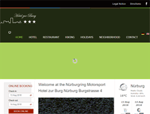 Tablet Screenshot of nuerburgring-hotel.de